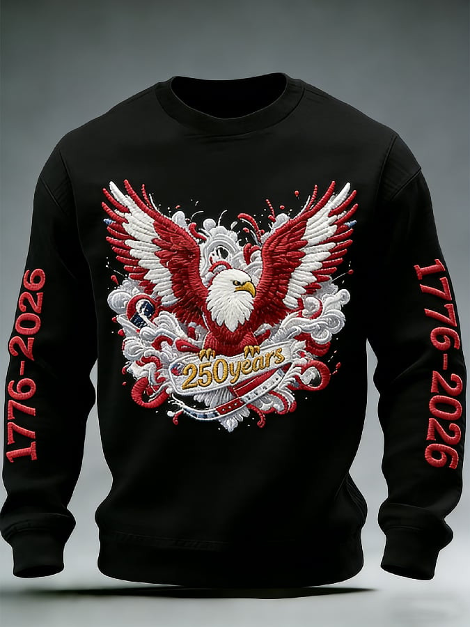 Eagle America 250th Anniversary 1776 2026 Sweatshirt Patriotic Clothes Gifts For Husband Eagle America 250th Anniversary 1776 2026 Sweatshirt Patriotic Clothes Gifts For Husband