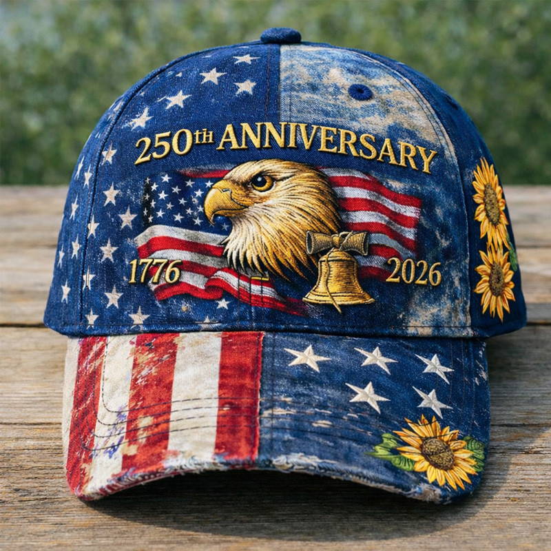 Eagle America 250th Anniversary 1776 2026 Vintage Hat July 4th Baseball Cap Patriotic Gift