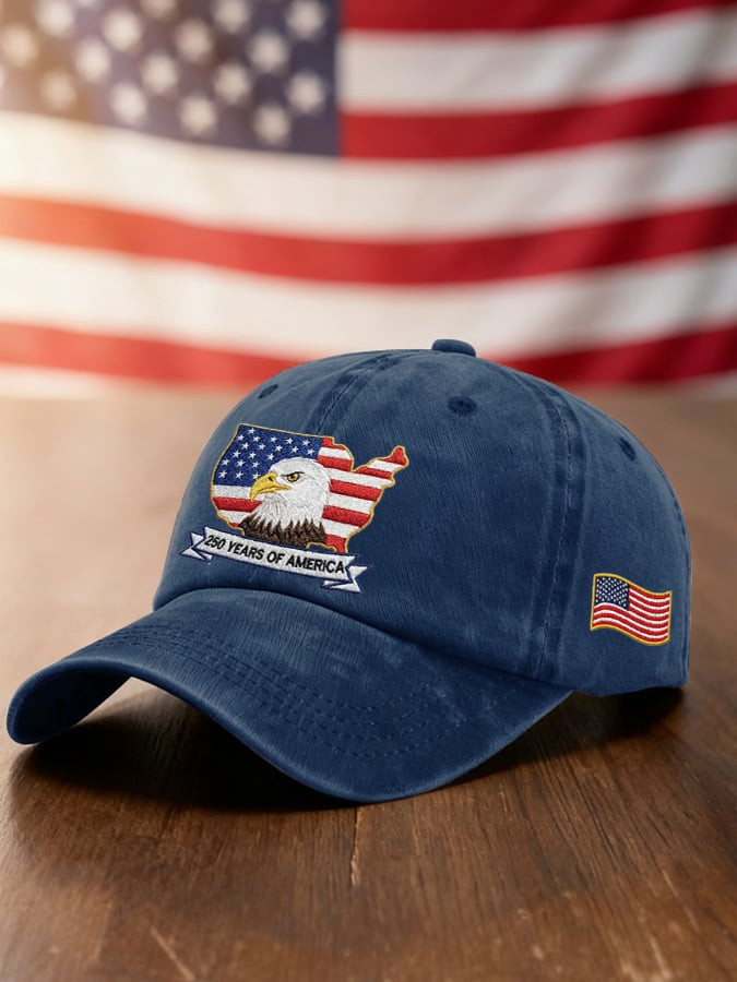 Eagle America 250Th Anniversary Hat Embroidered 250 Years Of America Hat Best Patriotic Gifts