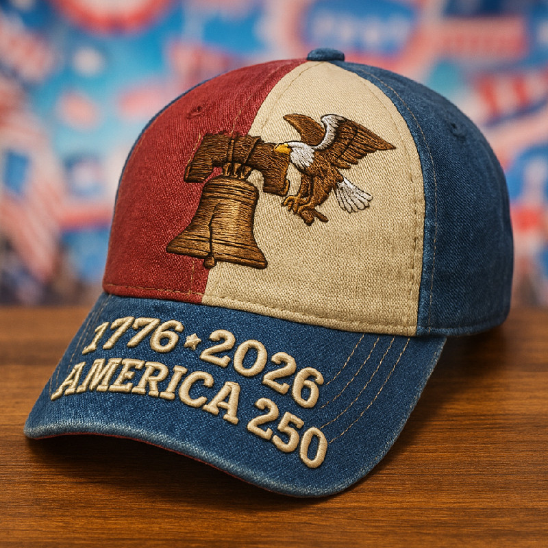 Eagle America 250Th Anniversary Hat Liberty Bell 1776 2026 Ball Cap Gifts For Him