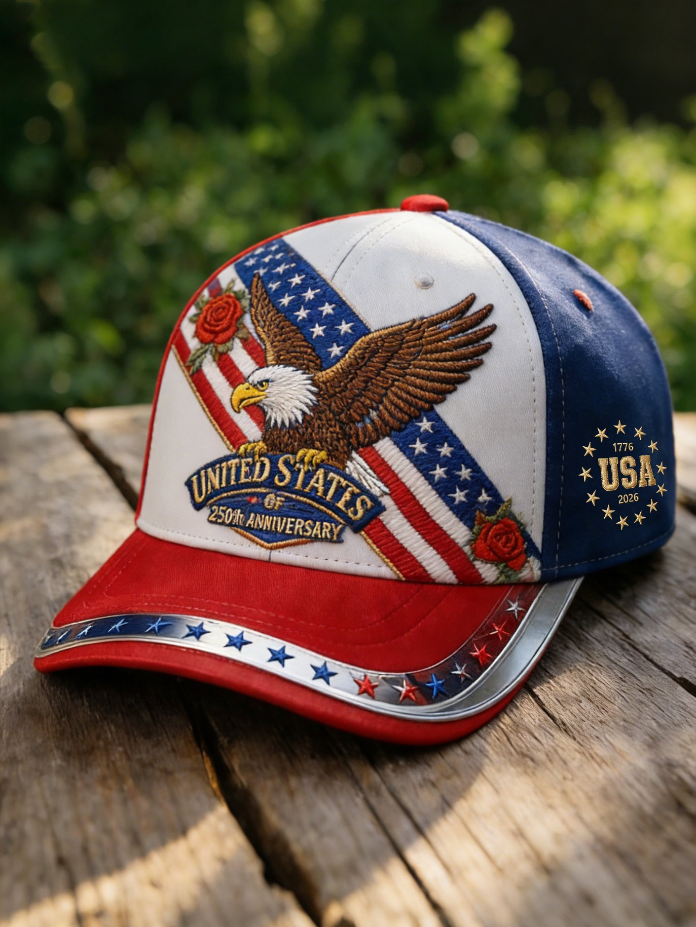 Eagle America 250Th Anniversary Hat USA Patriotic 1776 2026 Merch Fourth Of July Presents