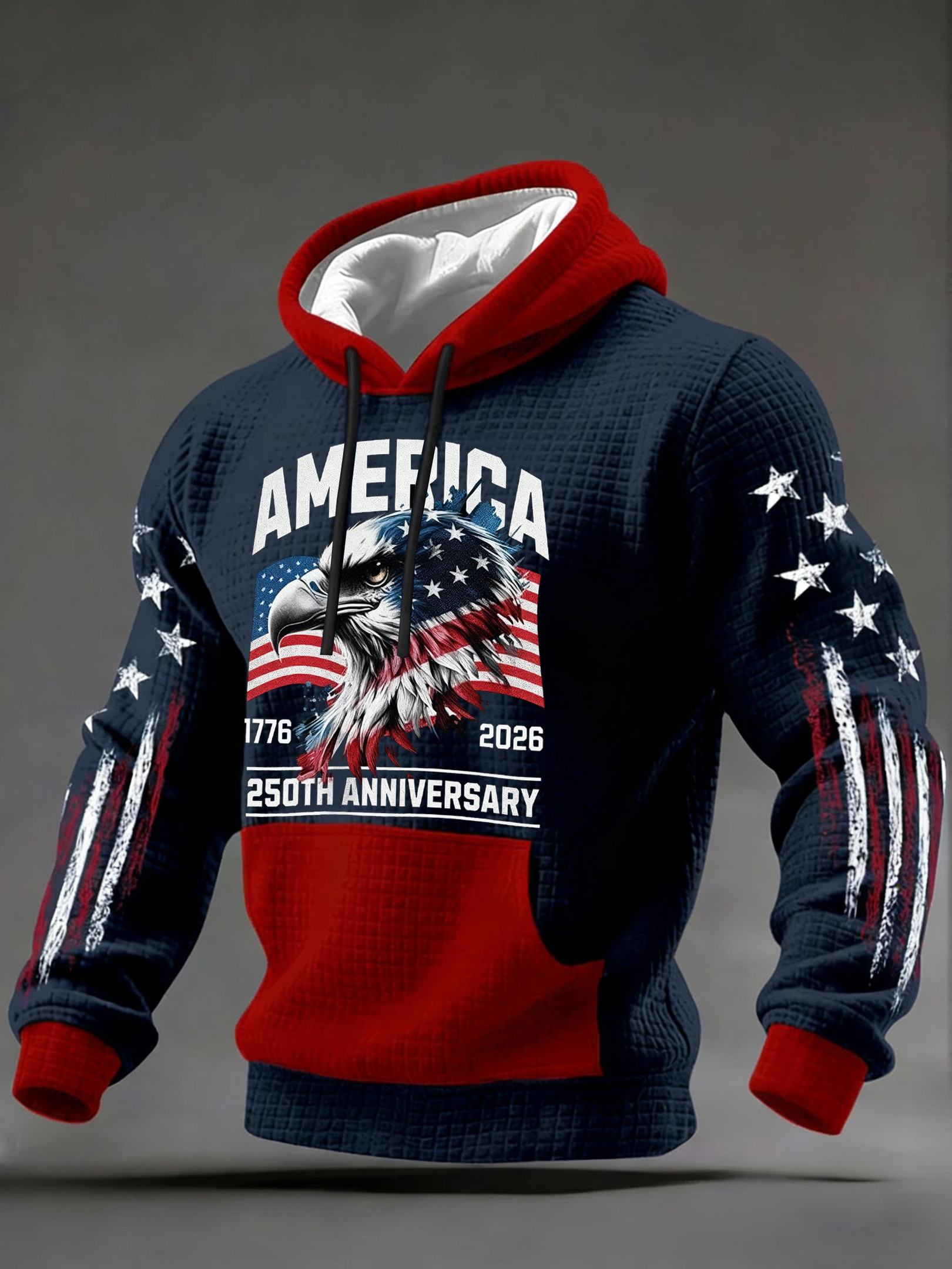 Eagle America 250th Anniversary Hoodie 1776 2026 Patriotic Hoodies For Men