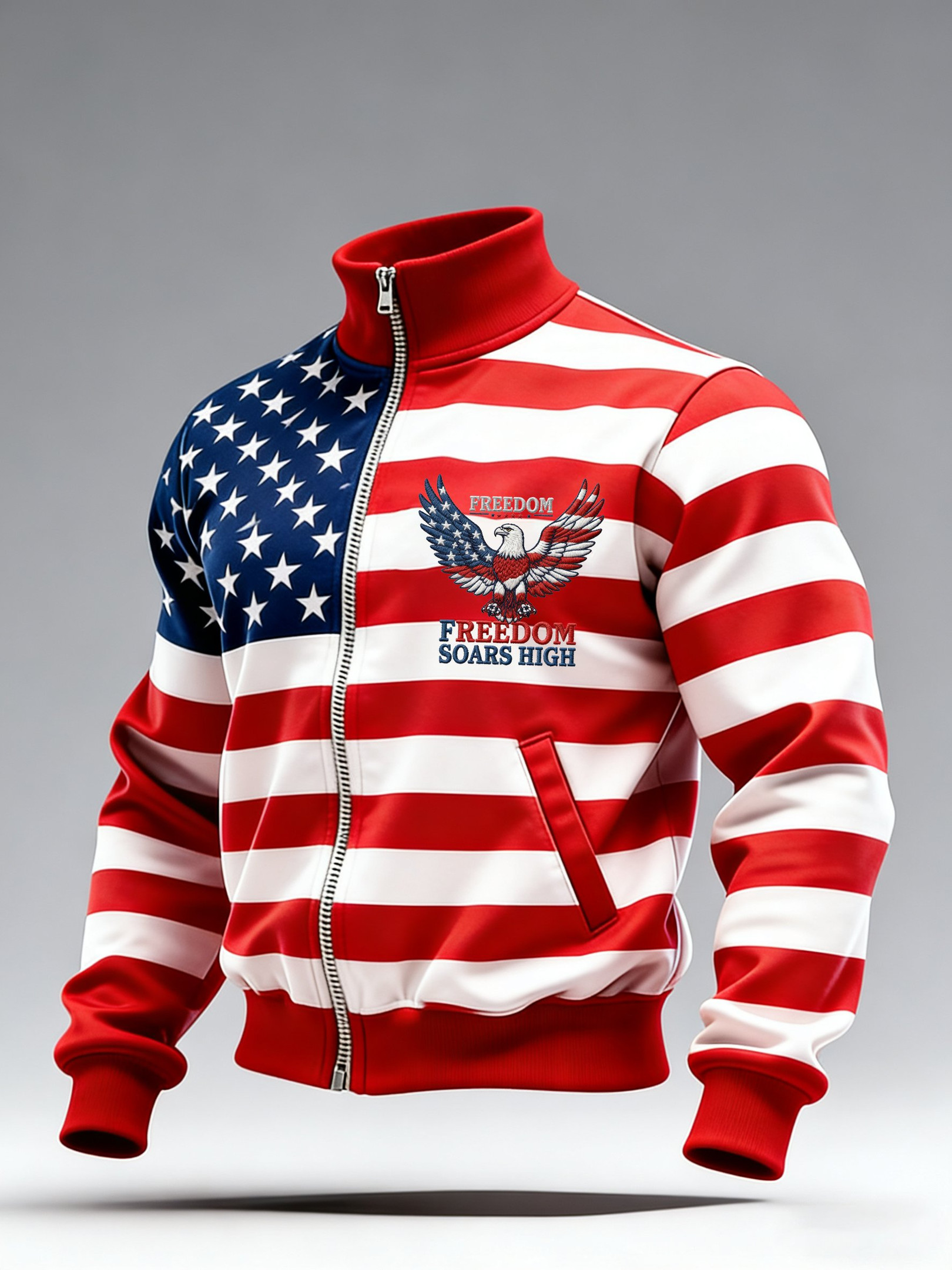 Eagle America 250th Anniversary Jacket Freedom Soars High Patriot Clothing Store Eagle America 250th Anniversary Jacket Freedom Soars High Patriot Clothing Store