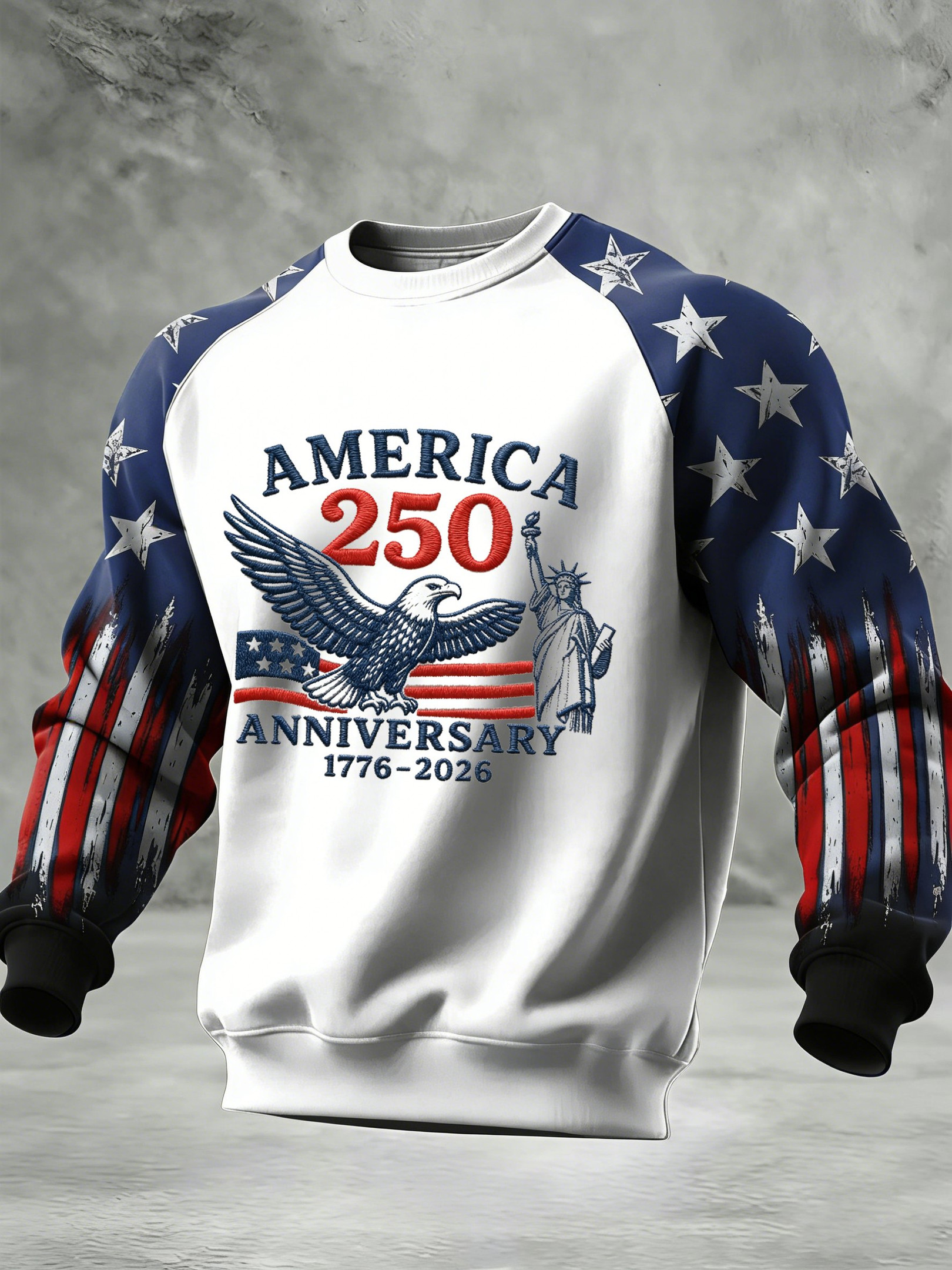 Eagle America 250th Anniversary Sweatshirt 1776 2026 Clothing Gift Ideas For Patriots