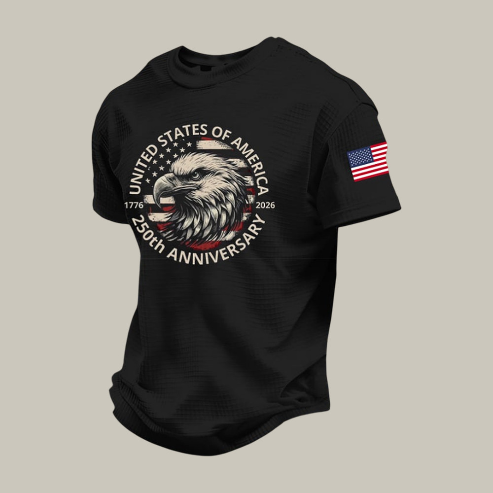 Eagle America 250th Anniversary T-Shirt American Flag July 4th Shirt Gift For Him