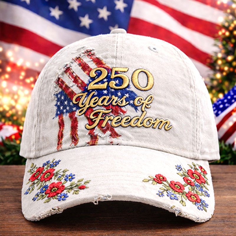 Eagle America Celebrates 250Th Anniversary 1776 2026 Freedom Hat 250 Years Of Freedom Cap