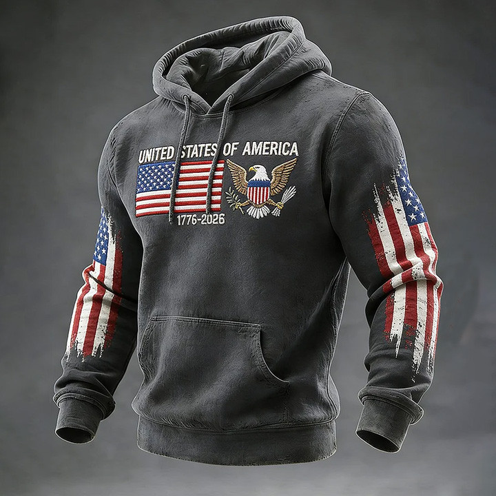 Eagle America Celebrates 250Th Anniversary 1776 2026 Hoodie July 4th Apparel Gift For Him