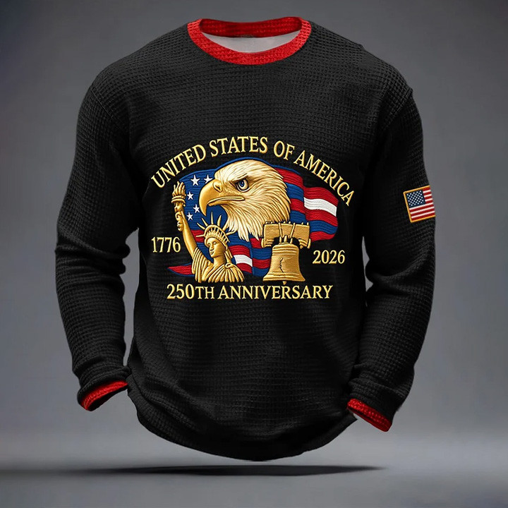 Eagle America Celebrates 250Th Anniversary 1776 2026 Long Sleeve Shirt Independence Day Clothing