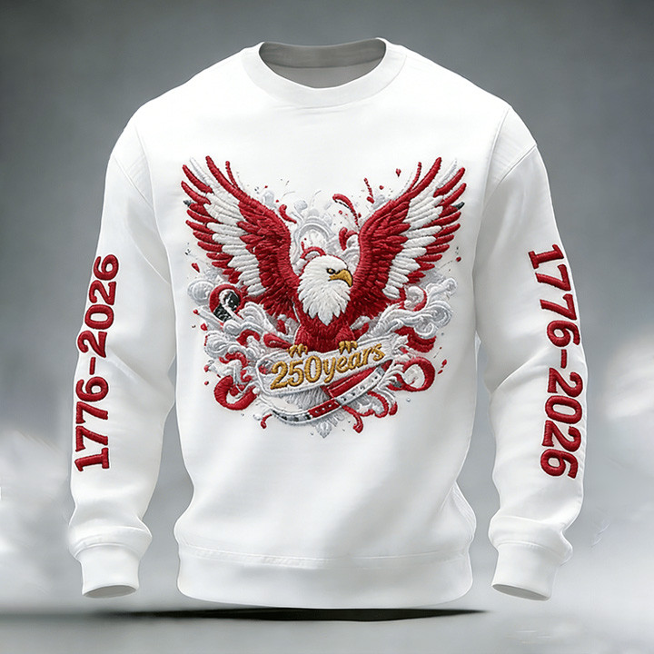 Eagle America Celebrates 250Th Anniversary 1776 2026 Sweatshirt 4th Of July Merch