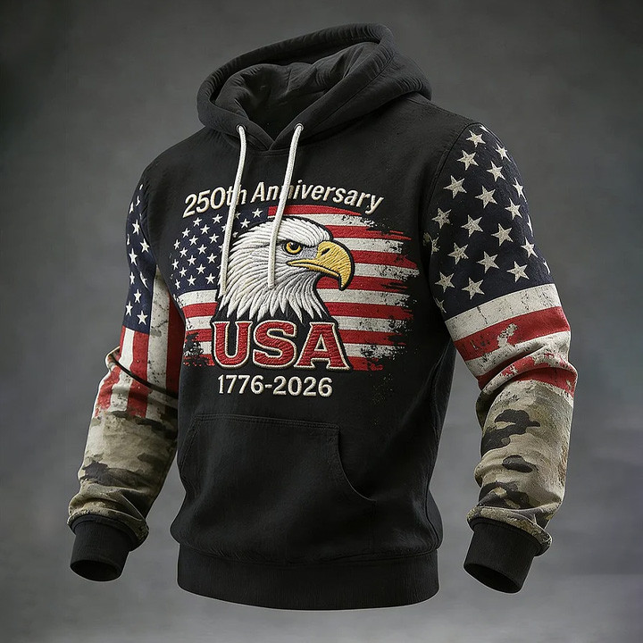 Eagle America Celebrates 250Th Anniversary Hoodie 1776 2026 Merch Patriotic Gift Ideas