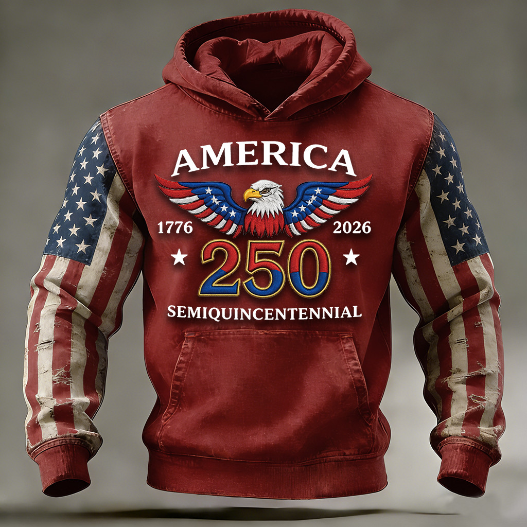 Eagle America Celebrates 250Th Anniversary Hoodie Semiquincentennial Merch 4th Of July Gifts