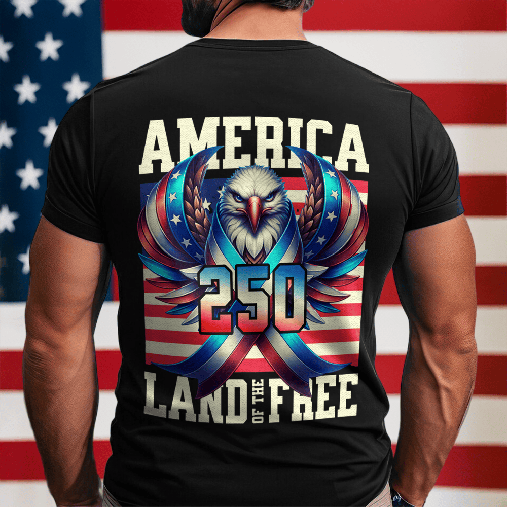 Eagle America Land Of Free T-Shirt 250Th Anniversary Shirt Patriotic Presents