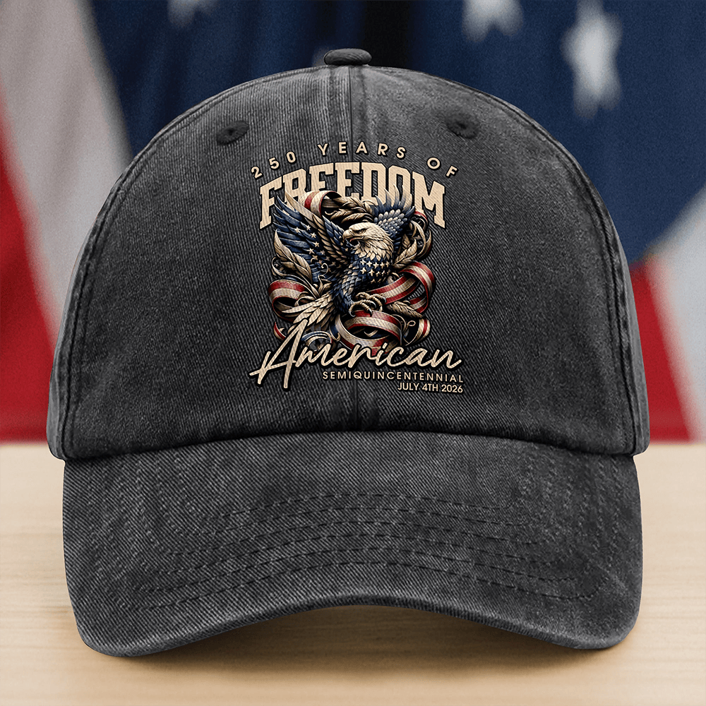 Eagle American 250 Years Of Freedom 1776 2026 Hat Semiquincentennial Cap Patriotic Gifts