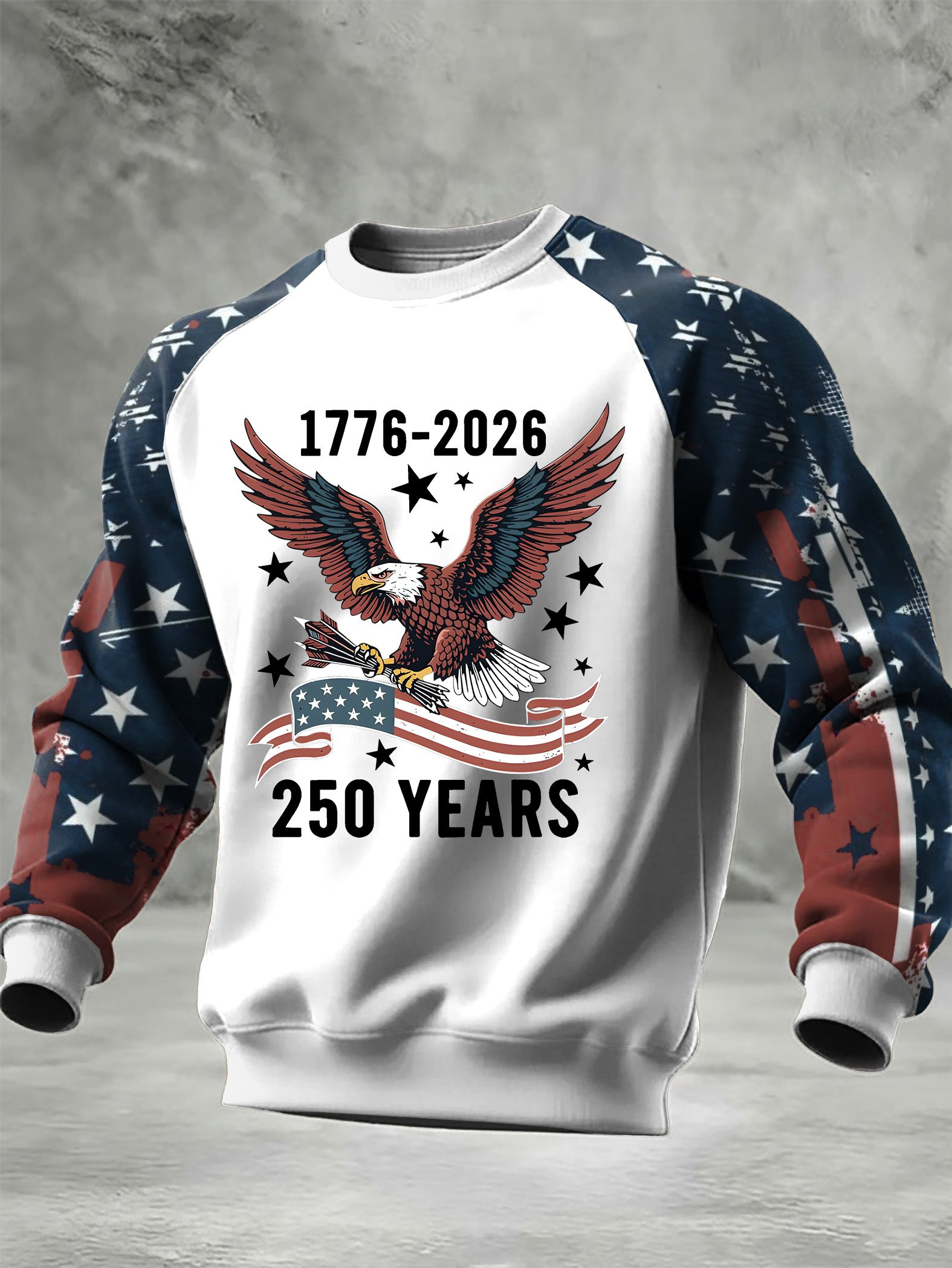 Eagle American 250 Years Of Freedom Sweatshirt 1776 2026 Apparel Unique Gifts For Him