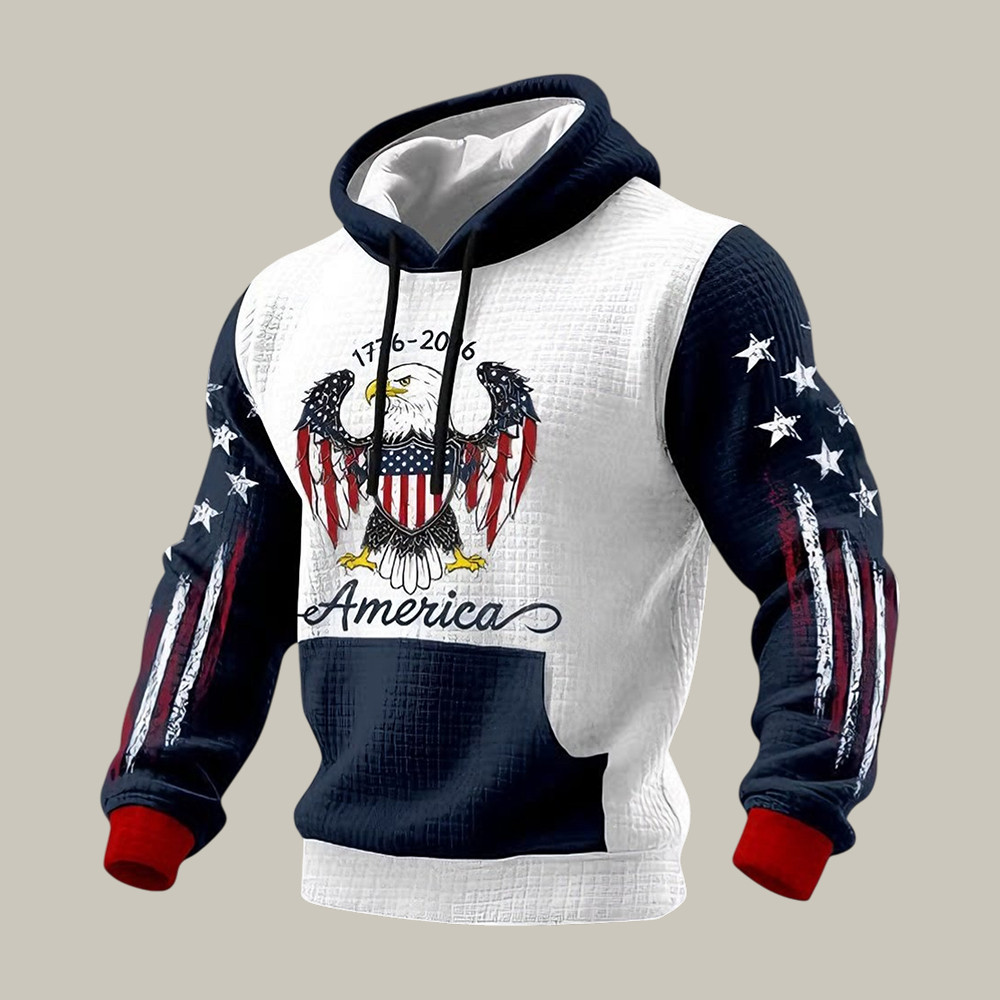Eagle American 250th Anniversary 1776 2026 Hoodie Patriotic Apparel Independence Day Gift