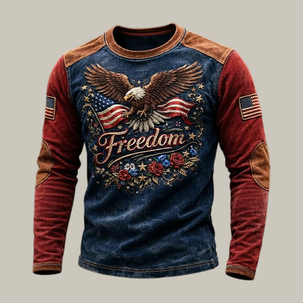 Eagle American 250th Anniversary 1776 2026 Long Sleeve Shirt America's Birthday Apparel July 4Th Gift