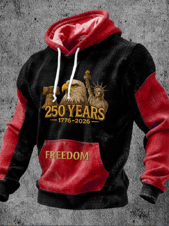 Eagle American 250th Anniversary Hoodie America's Birthday Merch Freedom Gift Ideas