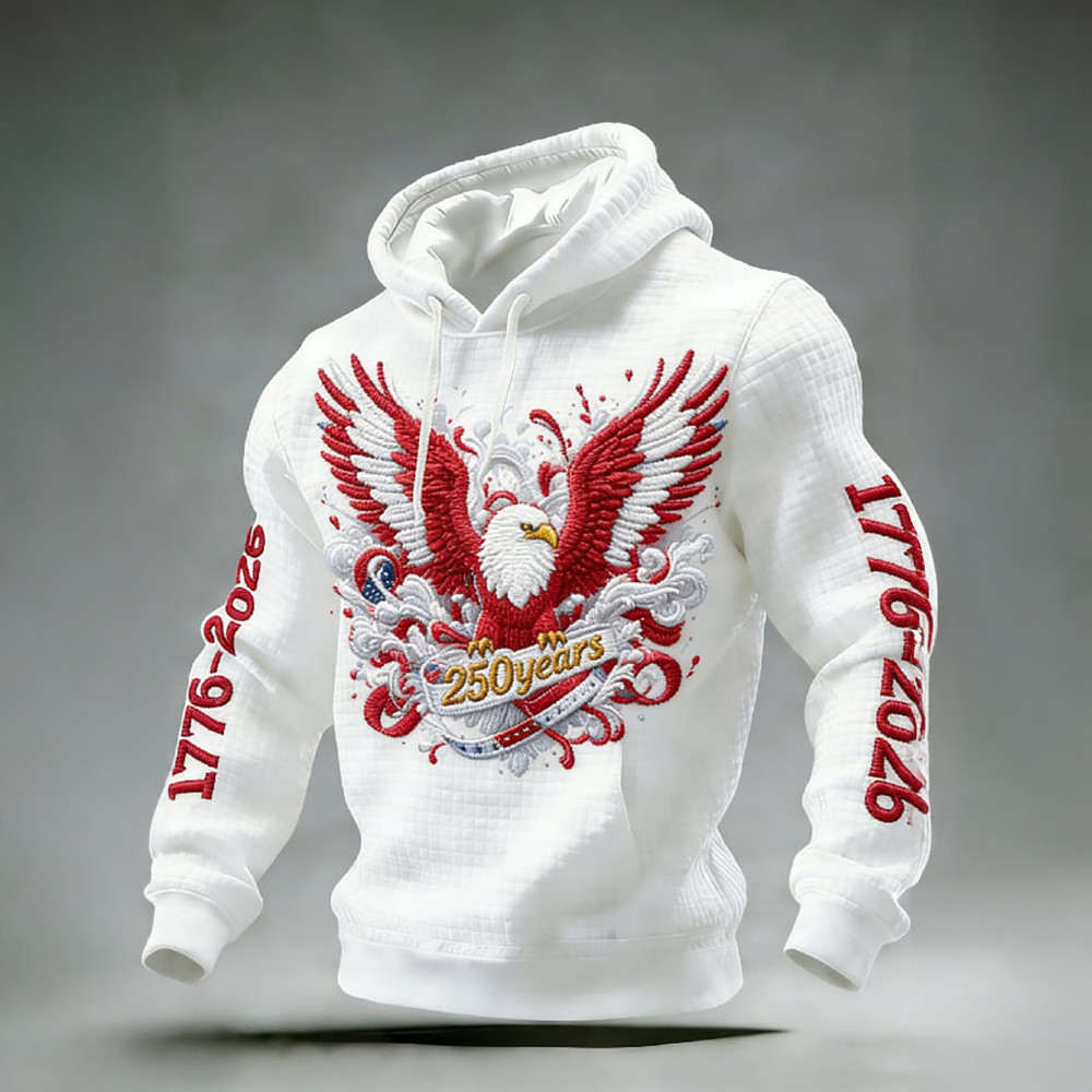 Eagle American 250th Anniversary Hoodie Semiquincentennial Merch Indepence Day Gifts