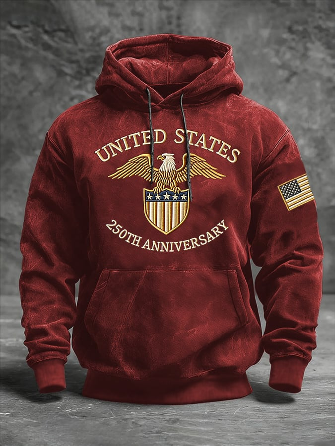 Eagle American 250th Anniversary Hoodie Semiquincentennial Merch Patriotic Gifts