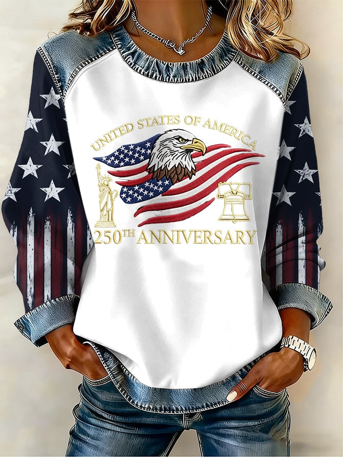 Eagle American 250th Anniversary Sweatshirt Independence Day 2026 Merch Woman's Gifts