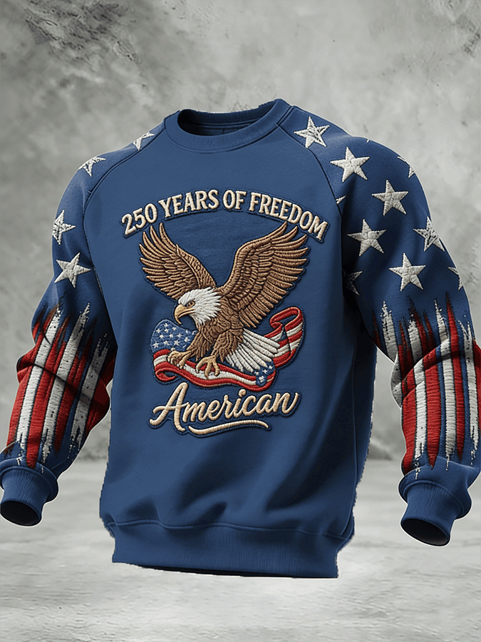 Eagle American 250th Anniversary Sweatshirt Independence Day 2026 Unique Gifts For Boyfriend