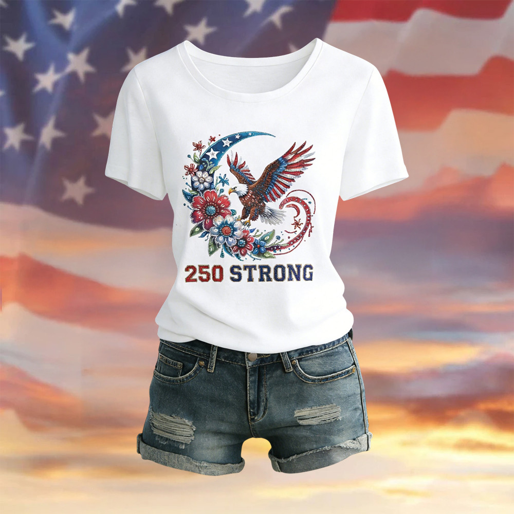 Eagle American 250th Anniversary T-Shirt Independence Day 1776 2026 Merch