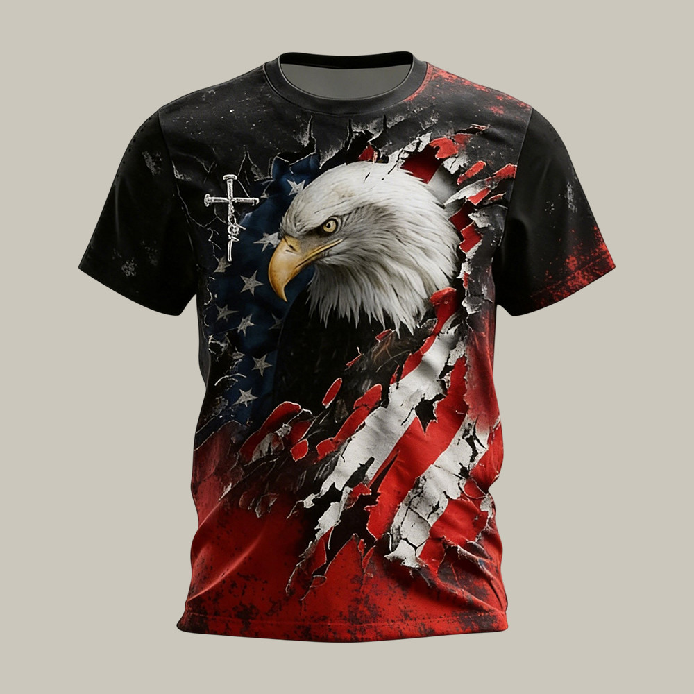 Eagle American 250th Anniversary T-Shirt Independence Day 2026 Clothes 1776 2026 Merch
