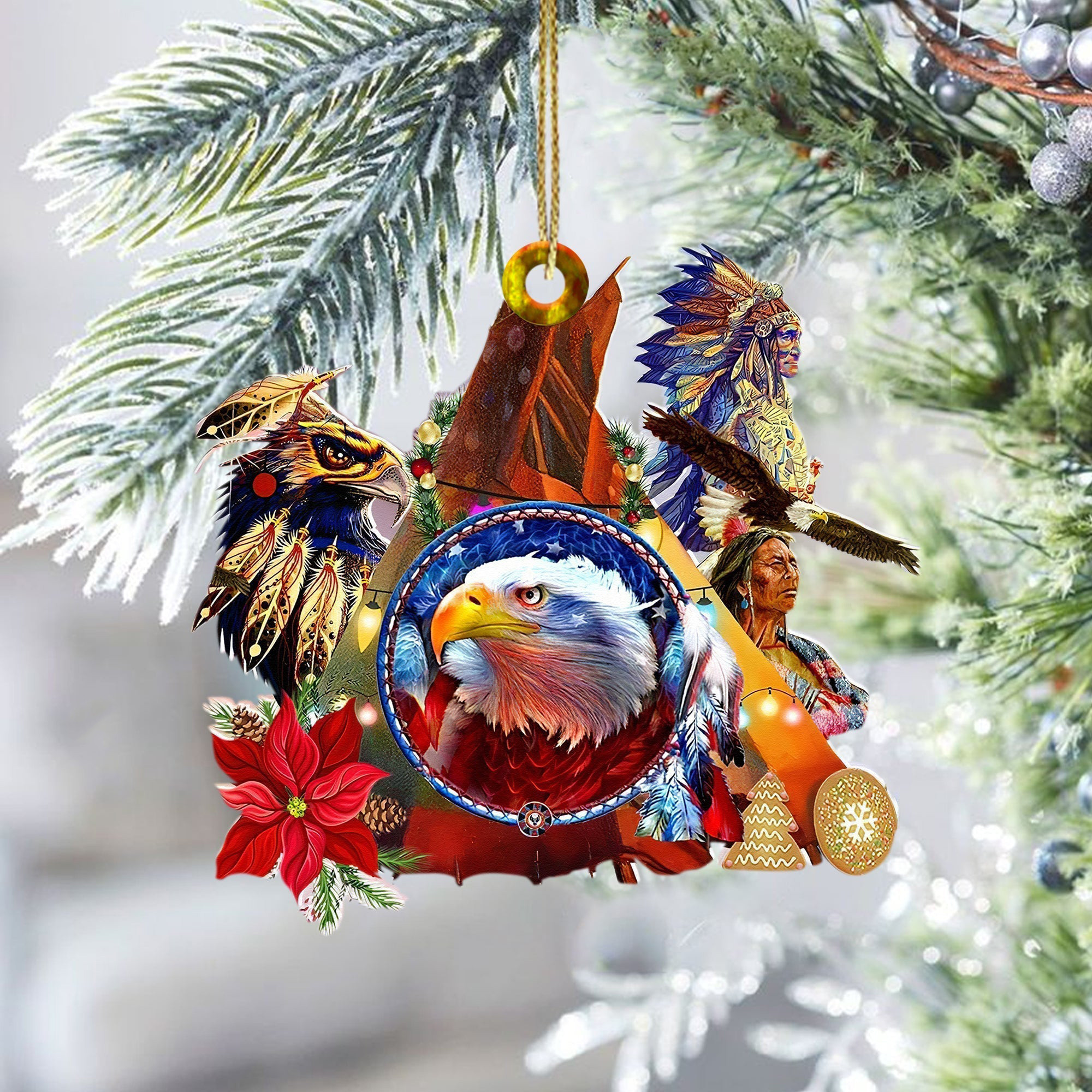 Eagle American Native Christmas Ornament Native Decor Christmas Tree Decorations