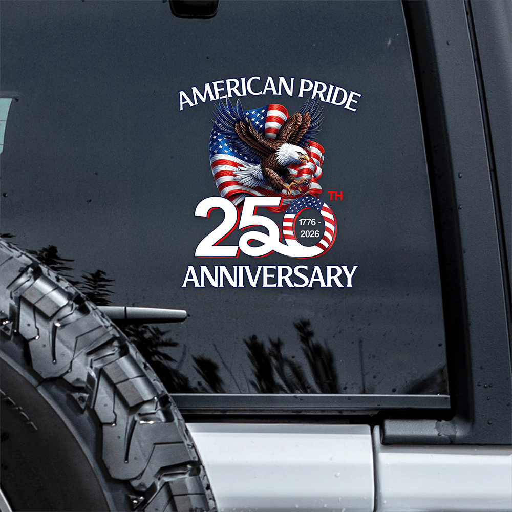 Eagle American Pride 250Th Anniversary Car Window Stickers America's Birthday Stickers
