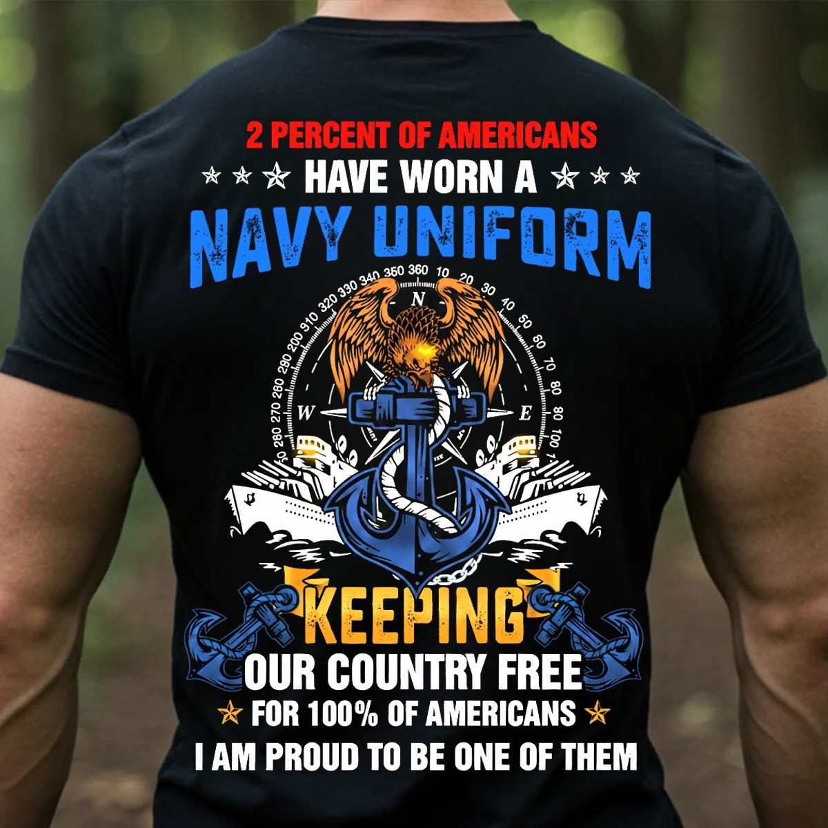 Eagle Anchor Compass Veteran Shirt Navy Uniform Keeping Patriotic Sailor Tee Present Ideas