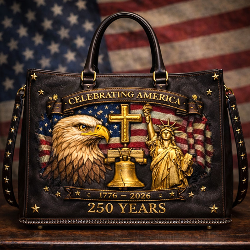 Eagle Celebrating 250 Years Of Freedom Handbag 1776 2026 Merch Patriotic Gift Ideas
