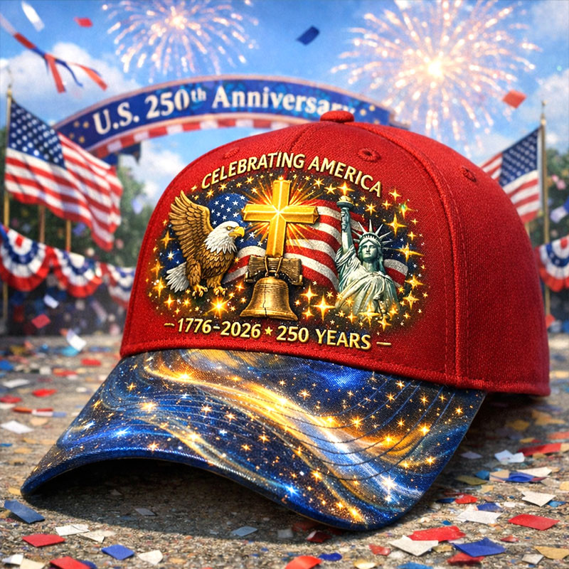 Eagle Celebrating America 250 Years 1776 2026 Hat Statue Of Liberty Baseball Cap Patriotic Gift