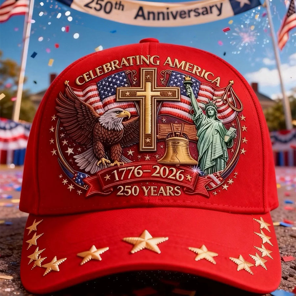 Eagle Celebrating America 250 Years 1776 2026 Hat Statue Of Liberty Baseball Cap Patriotic Gifts
