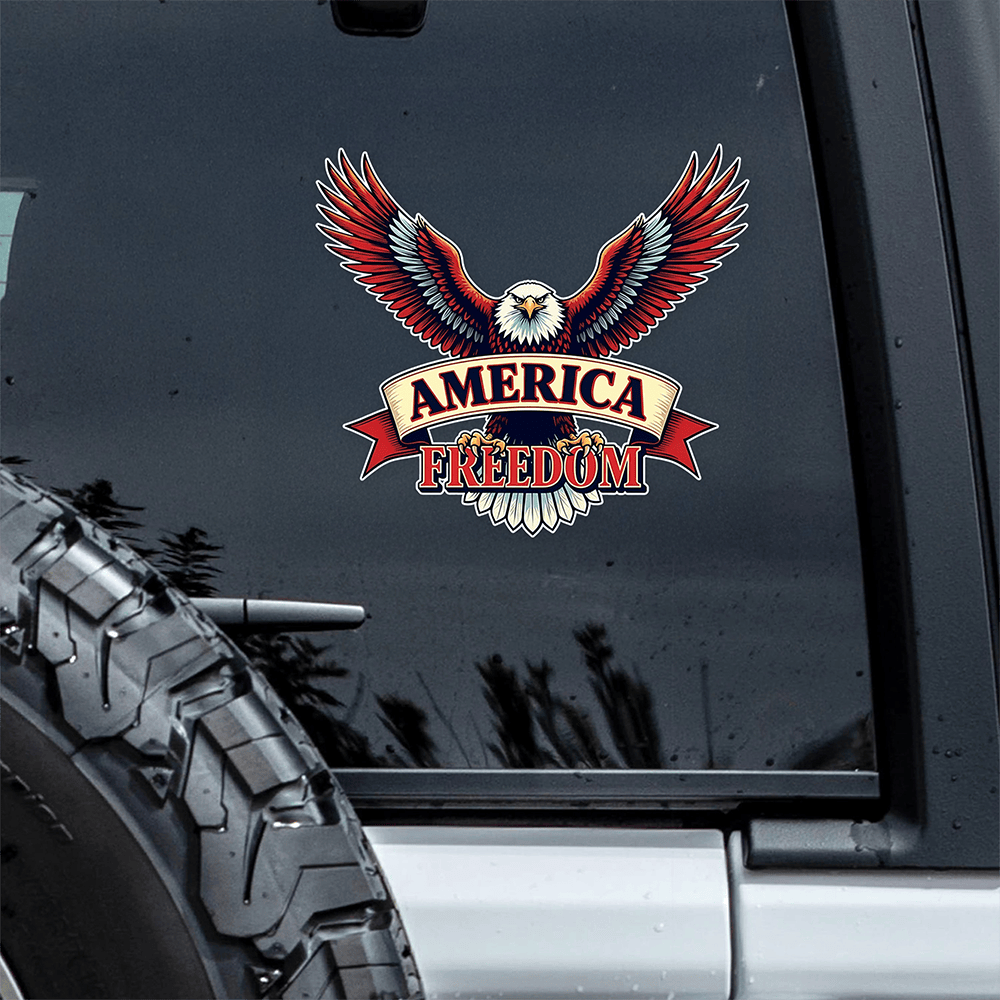 Eagle Freedom America 250th Anniversary Car Window Decal Stickers America's Birthday Stickers
