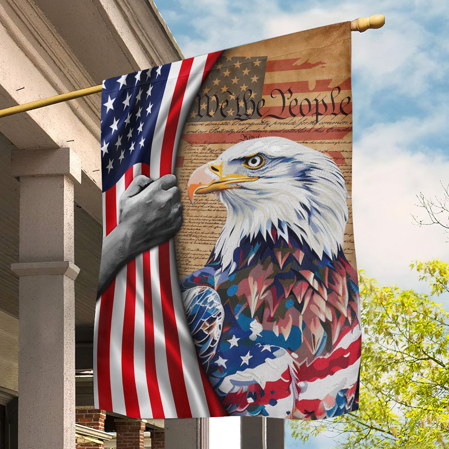 Eagle Garden Flag We The People Independence Day Yard Flag Gift For Eagle Lovers