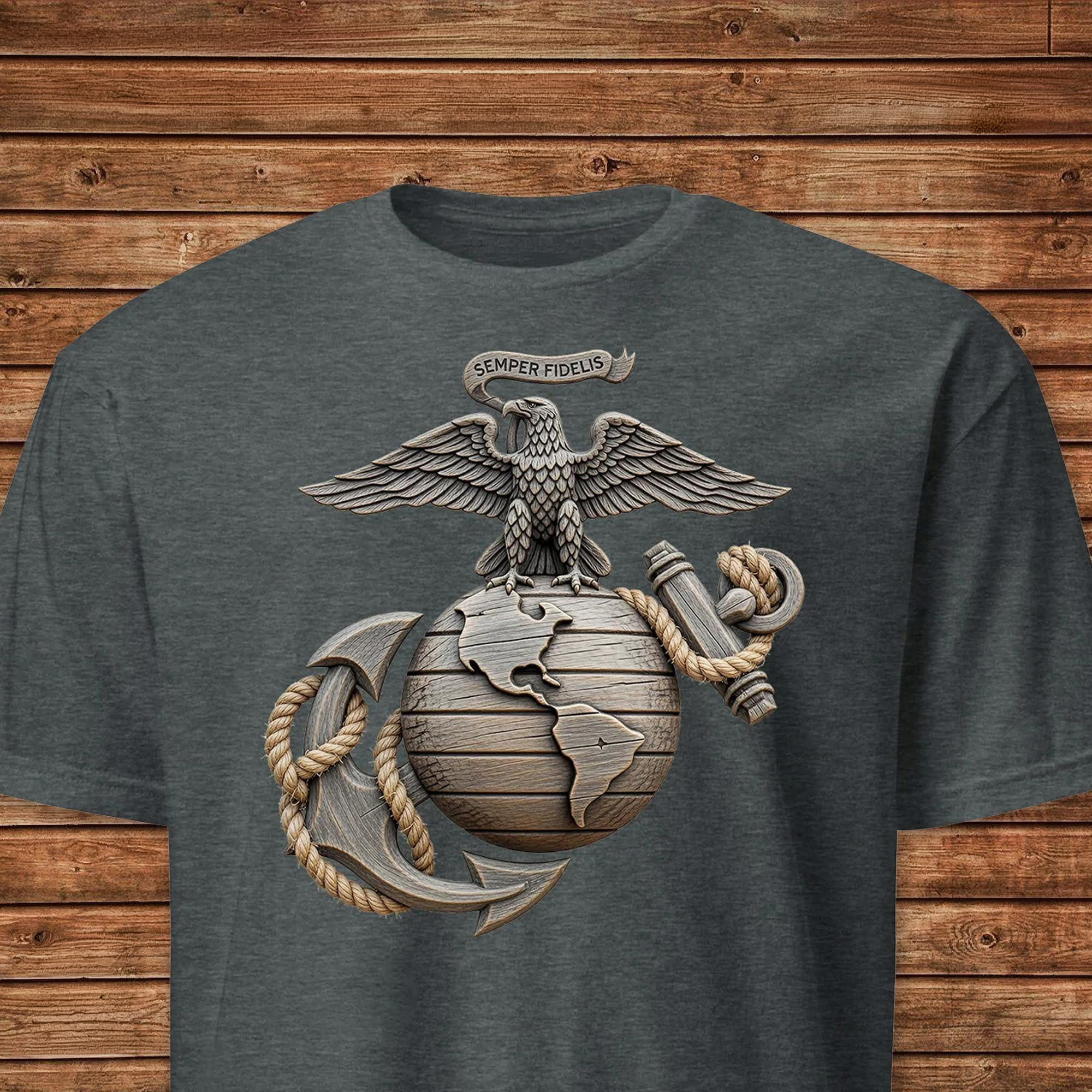 Eagle Globe Anchor T Shirt USMC Marine Corps Apparel Gift For Proud Veterans And Supporters