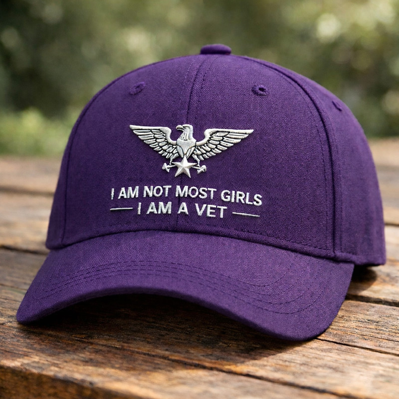 Eagle I Am Not Most Girl Hat I Am A Vet Baseball Cap Female Vet Gift