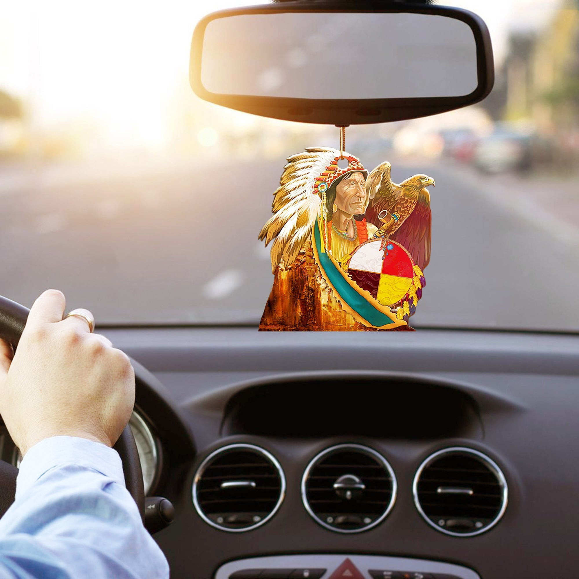 Eagle Indigenous People Christmas Car Ornament Christmas Tree Decor Gifts For Native