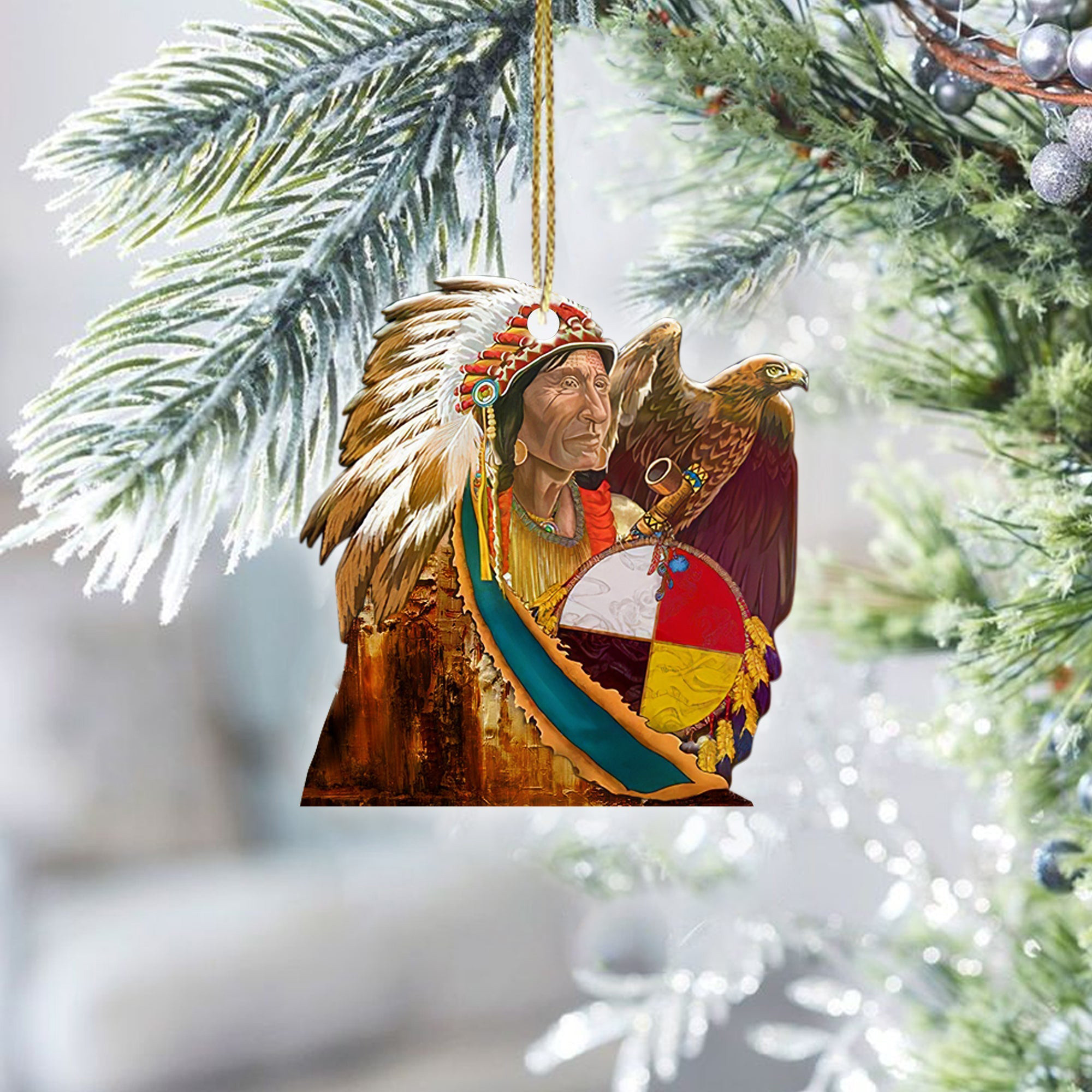Eagle Indigenous People Christmas Ornament Christmas Tree Decor Gifts For Native