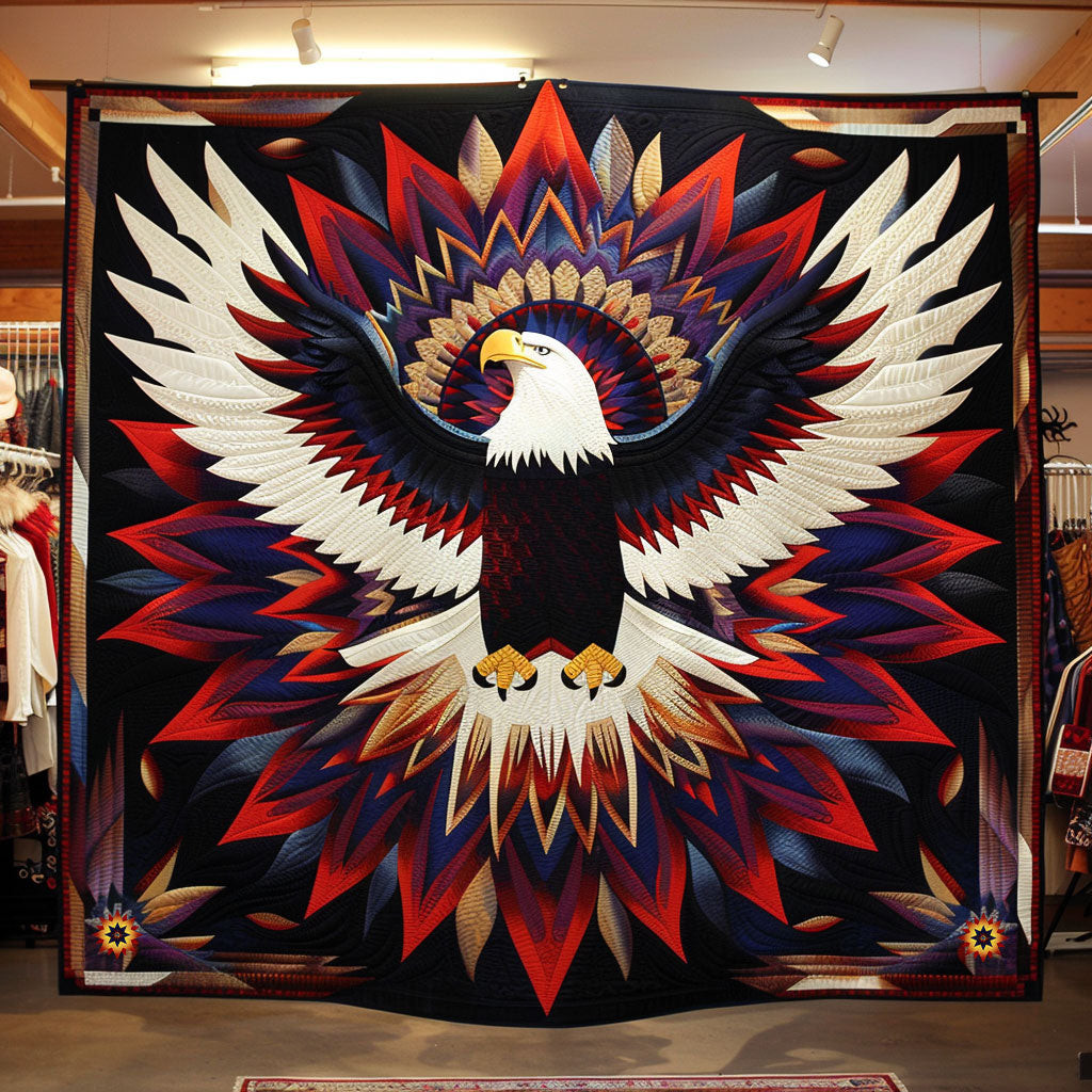 Eagle Native American Cool Holiday Christmas Quilt Blanket Native American Christmas Gift Ideas
