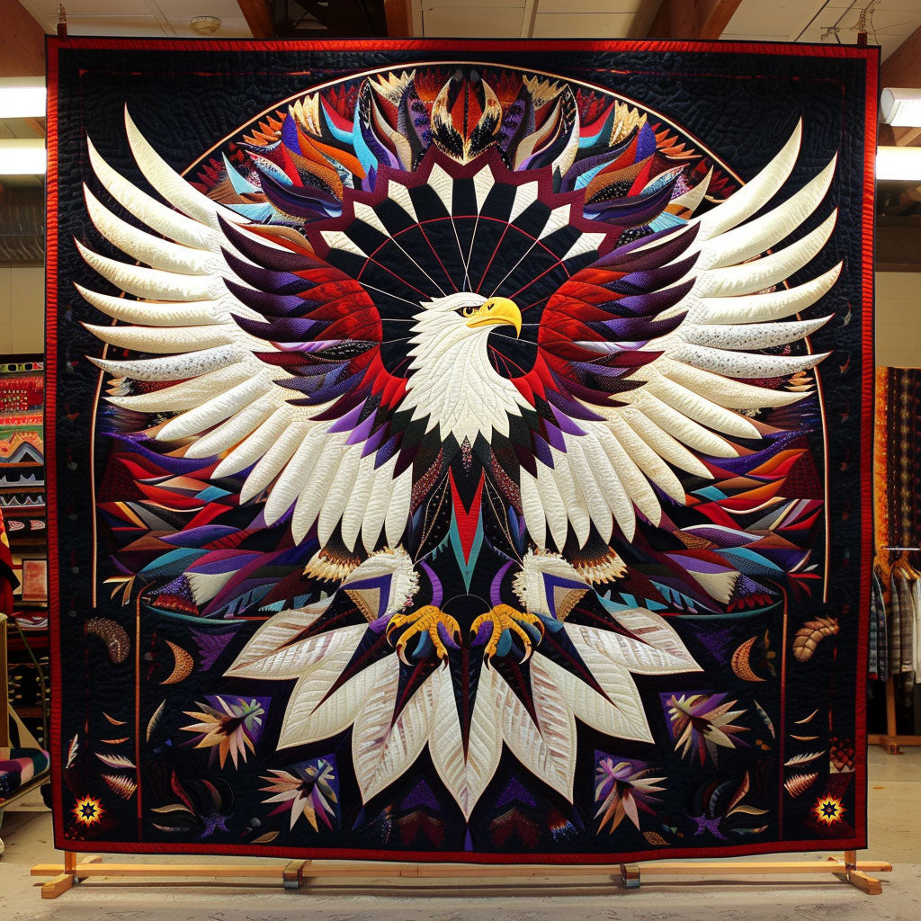 Eagle Native American Holiday Christmas Quilt Blanket Native American Christmas Gift Ideas