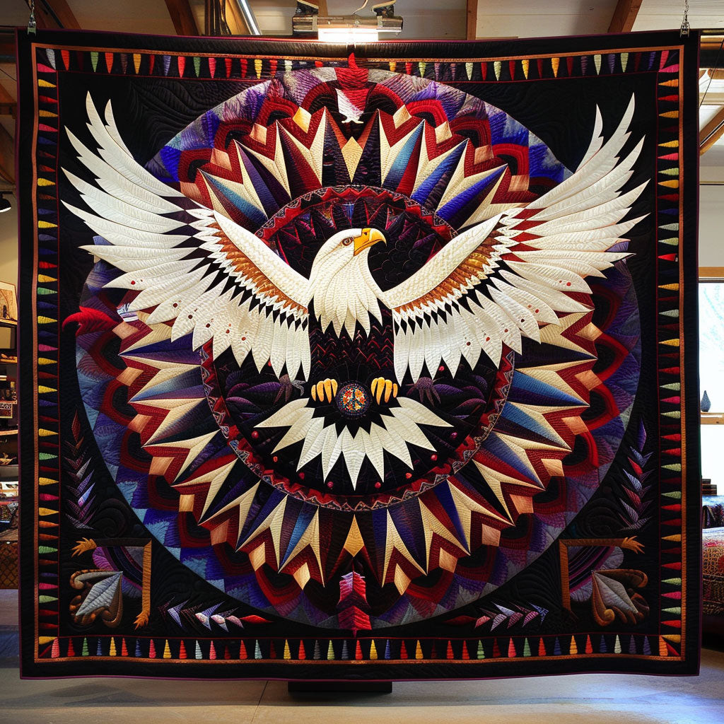Eagle Native American Holiday Christmas Quilt Blanket Native American Gift Ideas