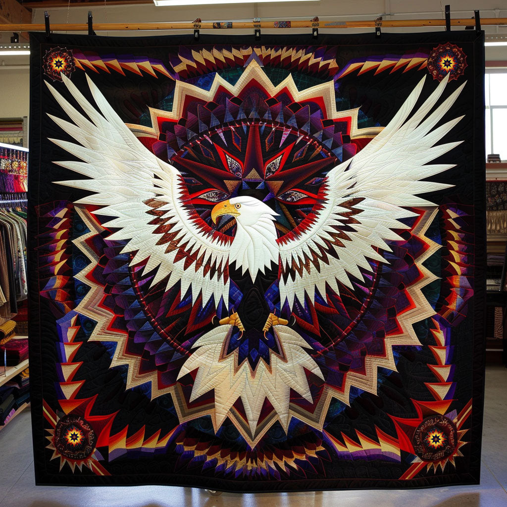 Eagle Native American Holiday Christmas Quilt Blanket Native American Mother'S Day Gifts