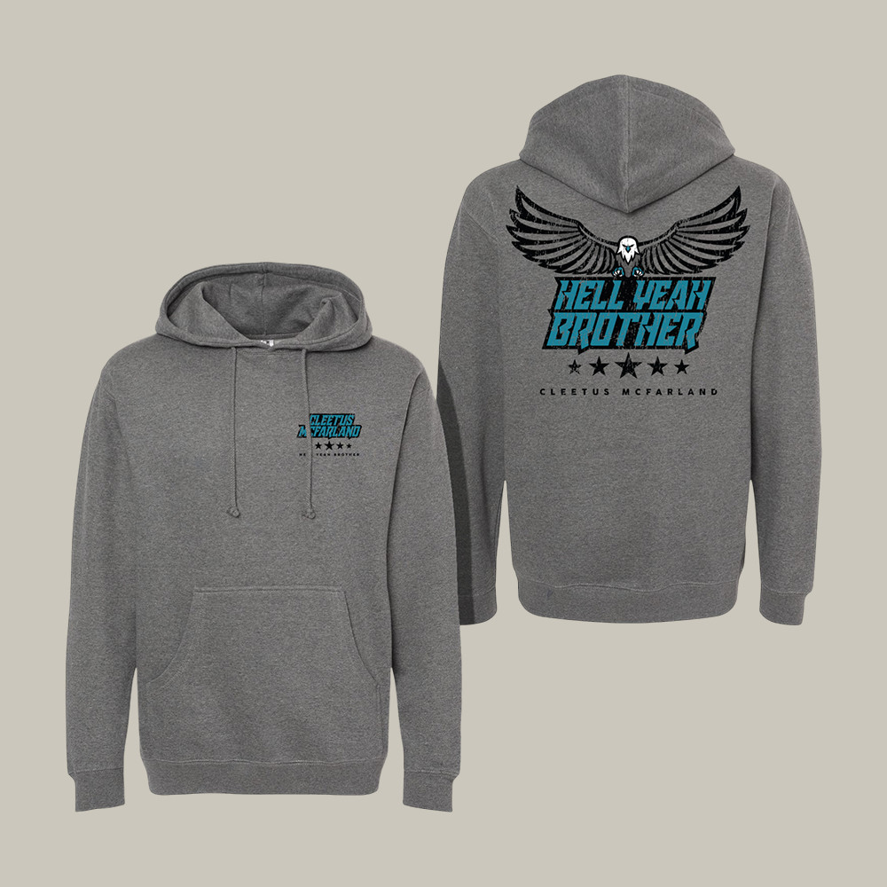 Eagle New Hell Yeah Brother Hoodie Cleetus McFarland Hooded Sweatshirt Car Racing Fan Gift