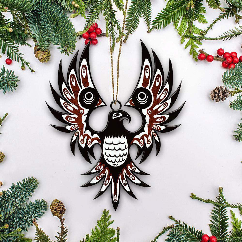 Eagle Pacific Northwest Ornament Haida Art Animal Christmas Tree Decorations