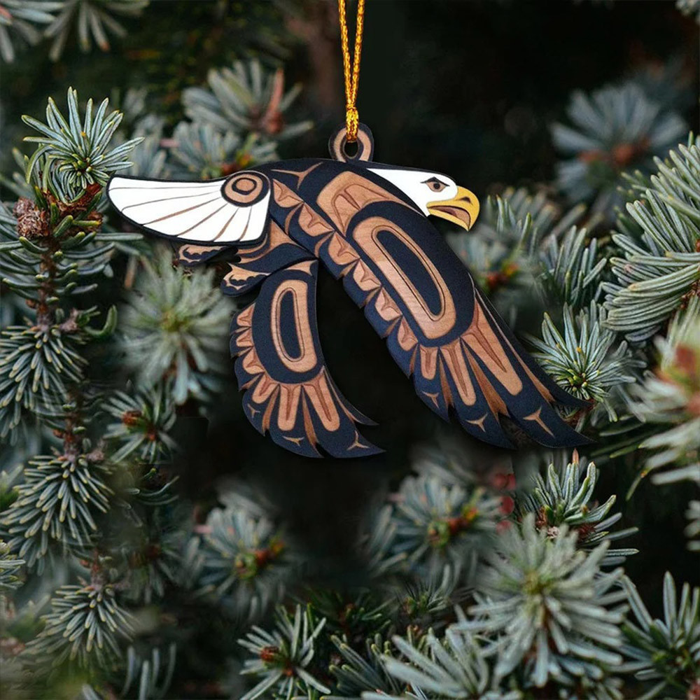 Eagle Pacific Northwest Ornament Haida Art Xmas Tree Decorations Gift