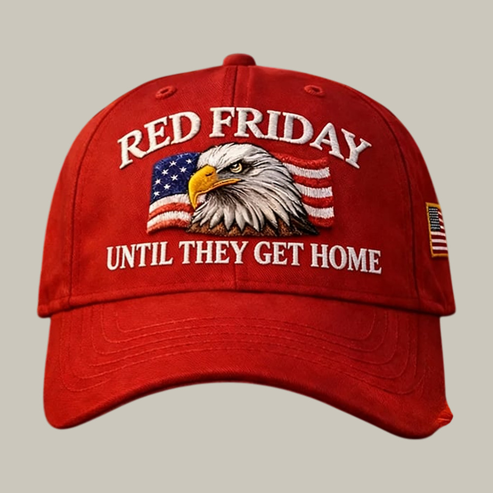 Eagle Red Friday Until They All Come Home Hat Military Appreciation Month Cap Red Friday Gift
