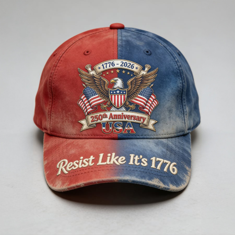 Eagle Resist Like It's 1776 Hat US 250Th Anniversary 1776 2026 Baseball Cap Present For Patriots