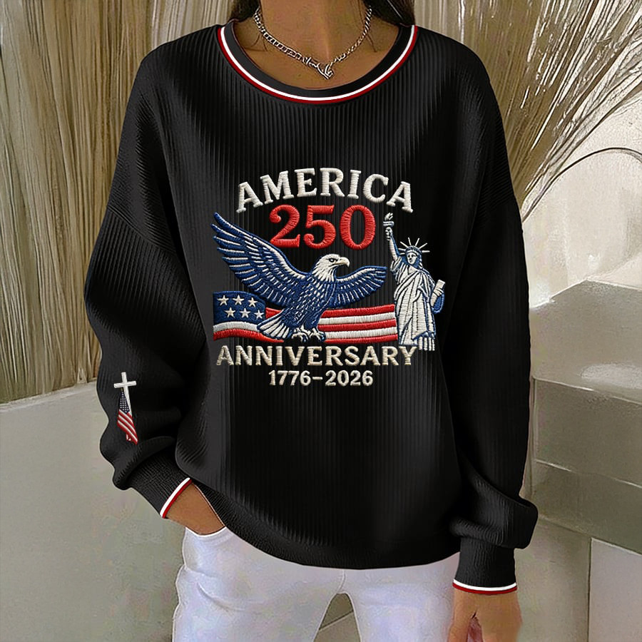 Eagle Retro 250th Anniversary Faith Sweatshirt USA 250Th Anniversary Clothing 4Th Of July Gift