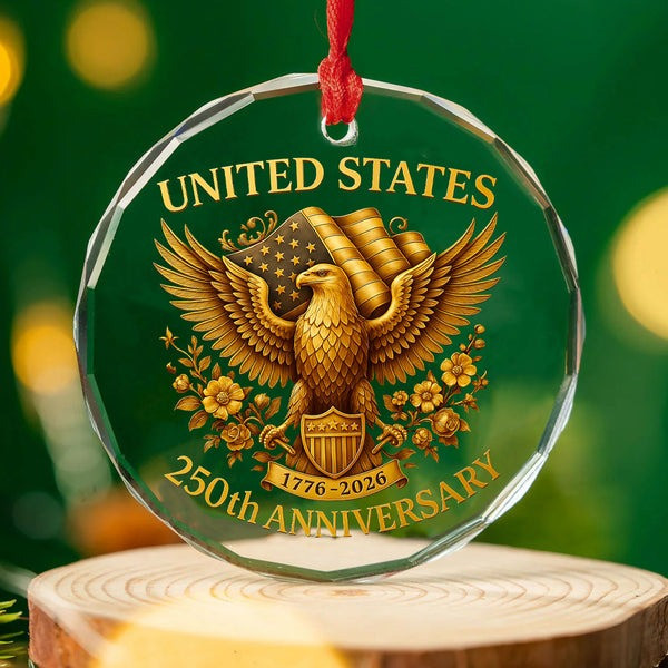 Eagle Symbol US 250th Anniversary Christmas Ornament Xmas Decor America_s Birthday Gifts